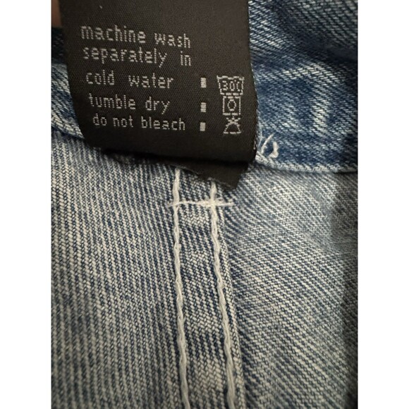 VTG Macgear Women’s Baggy Skater Jeans Tear away Stripe Rave Kikwear 90’s Y2K - Picture 7 of 7